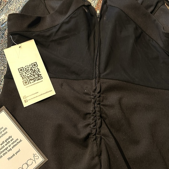 Emerald Sundae Black Dress Padded front back mesh zipper - Picture 7 of 8